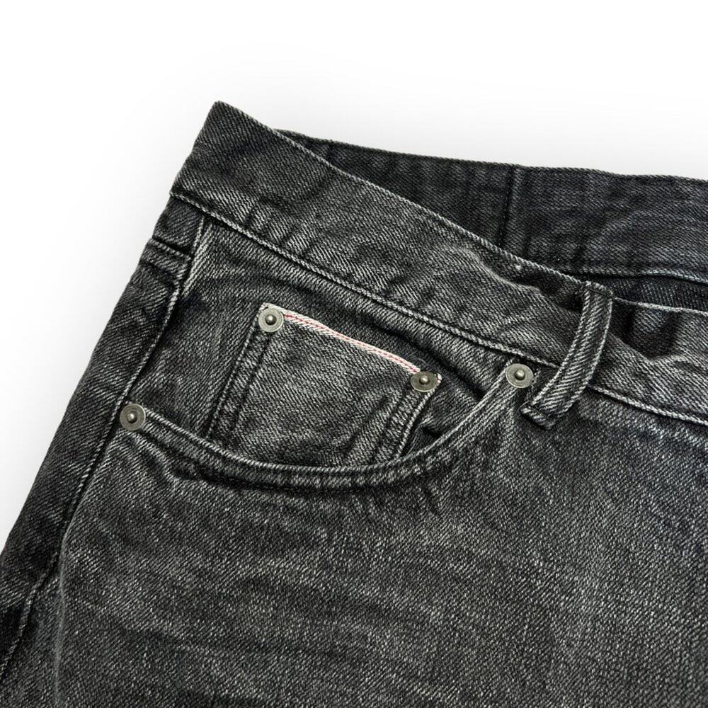 TAYLOR STITCH The Slim Organic Cotton Selvage Jean SIZE 35 x 27 Black Wash Denim - Picture 8 of 13